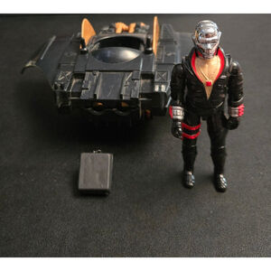 Vintage 1983 Gi Joe Destro Action Figure with Backpack and Destro's Destroyer Ve